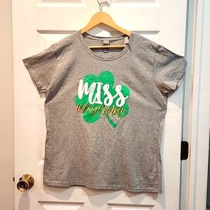 Miss Lucky Charm TShirt, Size XL, NWT